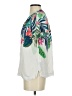Old Navy 100% Viscose Tropical White Short Sleeve Blouse Size S - photo 5