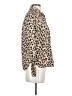 J.Crew 100% Cotton Animal Print Tan Ivory Long Sleeve Button-Down Shirt Size 4 - photo 4