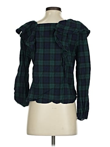 J.Crew Factory Store 3/4 Sleeve Blouse (view 2)