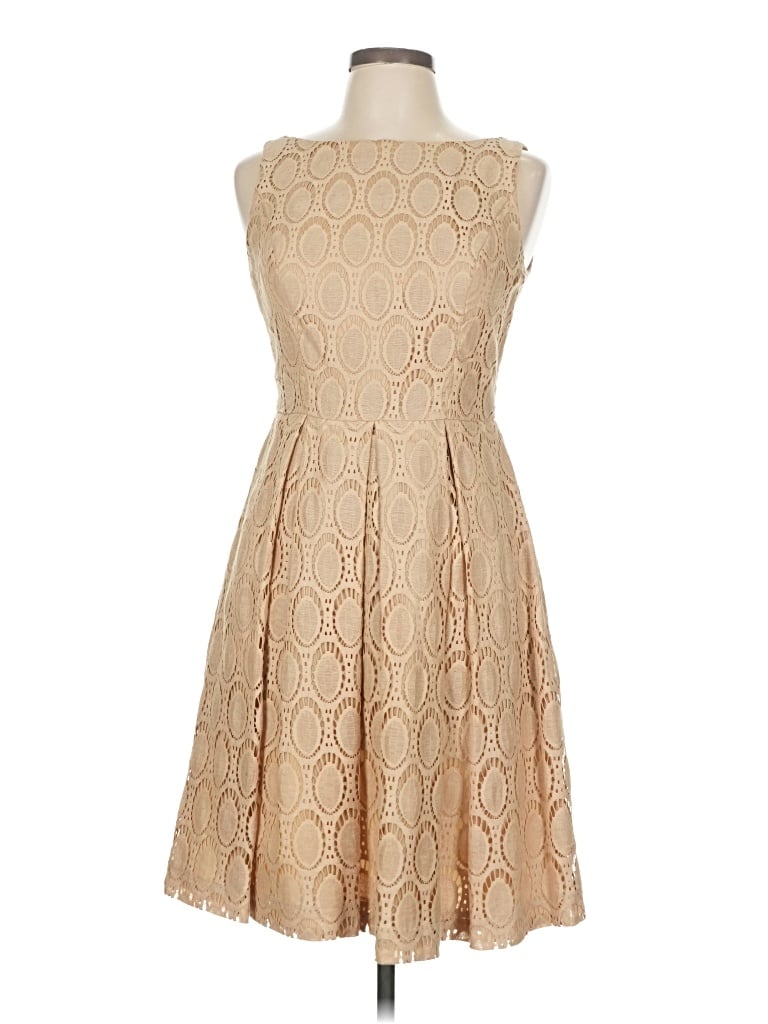 Pre-owned Muse Cocktail Dress In Tan