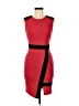 Ruby Rox Color Block Red Cocktail Dress Size 6 - photo 1