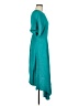 Lewit 100% Viscose Solid Teal Cocktail Dress Size 8 - photo 4