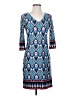 TRACY NEGOSHIAN Print Blue Casual Dress Size XS - photo 1