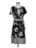 NY Collection Print Black Casual Dress Size XS - photo 1