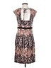 BCBGMAXAZRIA Print Brown Cocktail Dress Size S - photo 2