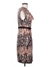 BCBGMAXAZRIA Print Brown Cocktail Dress Size S - photo 4