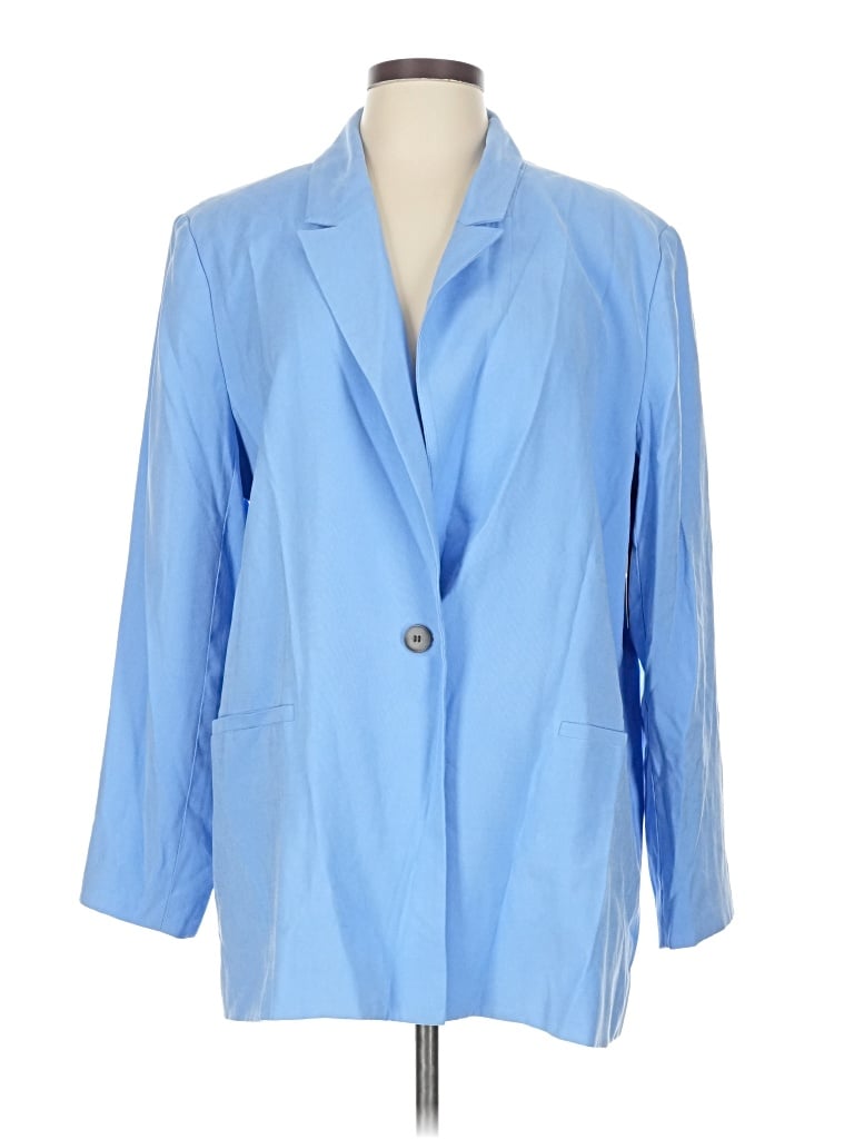 Open Edit Blazer Jacket In Blue