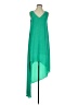 BCBGMAXAZRIA 100% Polyester Solid Green Casual Dress Size XXS - photo 1