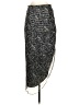 Veronica Beard Paisley Gray Silk Skirt Size 4 - photo 1