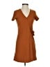 TeXTURE & THREAD Madewell Brown Casual Dress Size XXS - photo 1