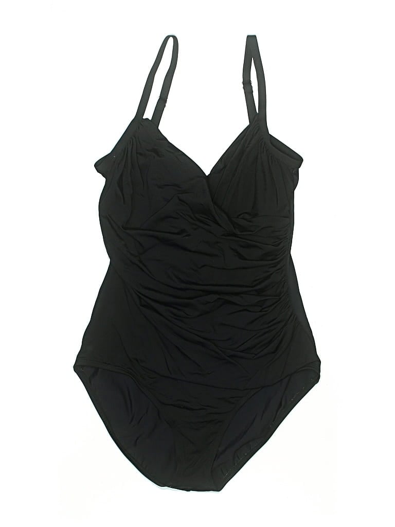 Pre-owned Jantzen One Piece Swimsuit In Black