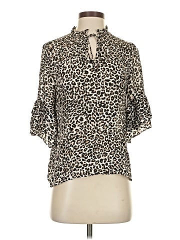 Acrobat 3/4 Sleeve Silk Top (view 1)