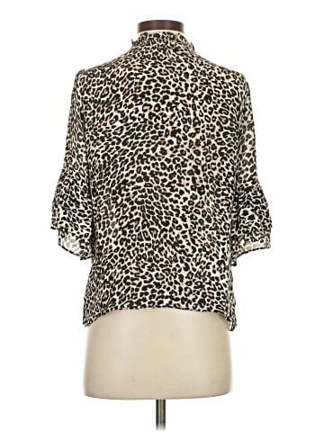 Acrobat 3/4 Sleeve Silk Top (view 2)