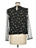 Zara Basic Black Long Sleeve Blouse Size M - photo 2