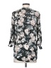 Maurices 100% Polyester Floral Gray 3/4 Sleeve Blouse Size XS - photo 2