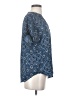 Maurices 100% Polyester Paisley Blue Short Sleeve Blouse Size XS - photo 4