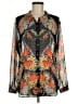 CAbi 100% Polyester Floral Black Long Sleeve Blouse Size M - photo 1