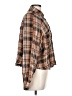 True Craft Plaid Brown Long Sleeve Blouse Size L - photo 4