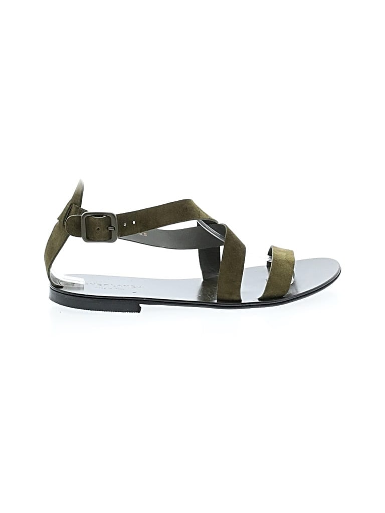 Pre-owned Everlane Sandals In Green