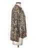 Zadig & Voltaire 100% Polyester Animal Print Brown Tan Long Sleeve Blouse Size XS - photo 4