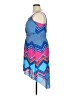 PaperDoll 100% Polyester Chevron-herringbone Blue Casual Dress Size 14 - photo 5