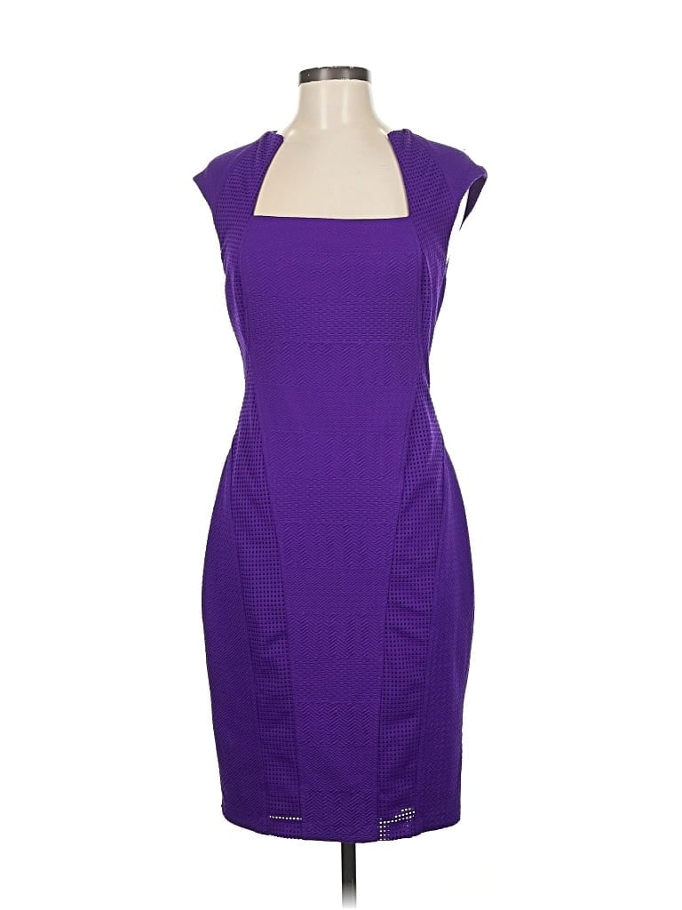 Pre-owned Caché Cocktail Dress In Purple