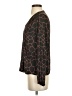Banana Republic 100% Polyester Animal Print Brown Long Sleeve Blouse Size XS - photo 5