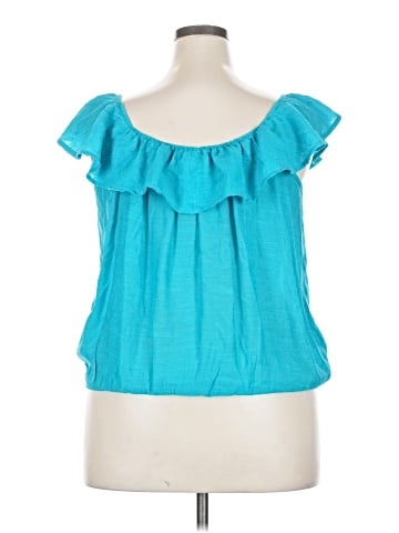 Paper Tee Short Sleeve Blouse (view 2)