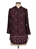 Maurices 100% Polyester Paisley Burgundy 3/4 Sleeve Blouse Size XS - photo 1