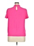 Unbranded 100% Polyester Pink Short Sleeve Blouse Size XL - photo 2