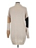 Blu Pepper Color Block Tan Turtleneck Sweater Size M - photo 2