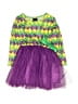 Assorted Brands 100% Polyester Argyle Purple Dress Size 100 cm / US 3-4 - photo 1