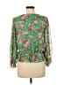 Sugar Lips 100% Polyester Green 3/4 Sleeve Blouse Size M - photo 2
