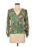 Sugar Lips 100% Polyester Green 3/4 Sleeve Blouse Size M - photo 1