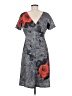 Kay Unger Floral Gray Casual Dress Size 8 - photo 2