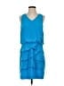 Laundry by Shelli Segal 100% Polyester Blue Cocktail Dress Size 8 (petite) - photo 1