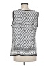 Talbots 100% Polyester Gray Sleeveless Blouse Size M - photo 1