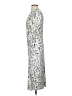 Helmut Lang Graphic Silver Cocktail Dress Size P (petite) - photo 5