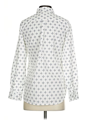 Garnet Hill Long Sleeve Button-Down Shirt (view 2)