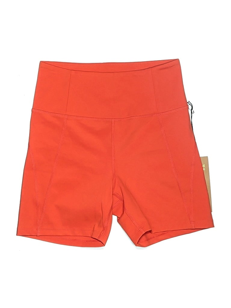Pre-owned Girlfriend Collective Athletic Shorts In Orange