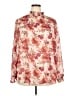 Torrid 100% Polyester Floral Pink Long Sleeve Blouse Size 2X Plus (2) - photo 1