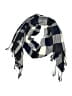 Plush Checkered-gingham Gray Blue Scarf One size - photo 1