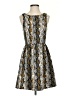 Everly 100% Polyester Paisley Gray Cocktail Dress Size S - photo 1