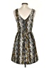 Everly 100% Polyester Paisley Gray Cocktail Dress Size S - photo 2
