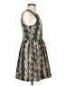 Everly 100% Polyester Paisley Gray Cocktail Dress Size S - photo 4
