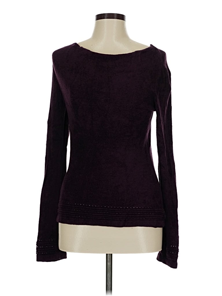 Pre-owned Royal Robbins Long Sleeve Top Burgundy Boatneck Tops
