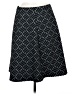 Renee C. Chevron-herringbone Black Casual Skirt Size M - photo 1