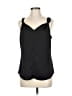 Nic + Zoe 100% Polyester Black Sleeveless Blouse Size M - photo 1