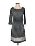 Max Studio Print Gray Casual Dress Size S - photo 1