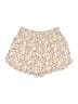 Topshop 100% Polyester Floral Ivory Shorts Size 6 - photo 2
